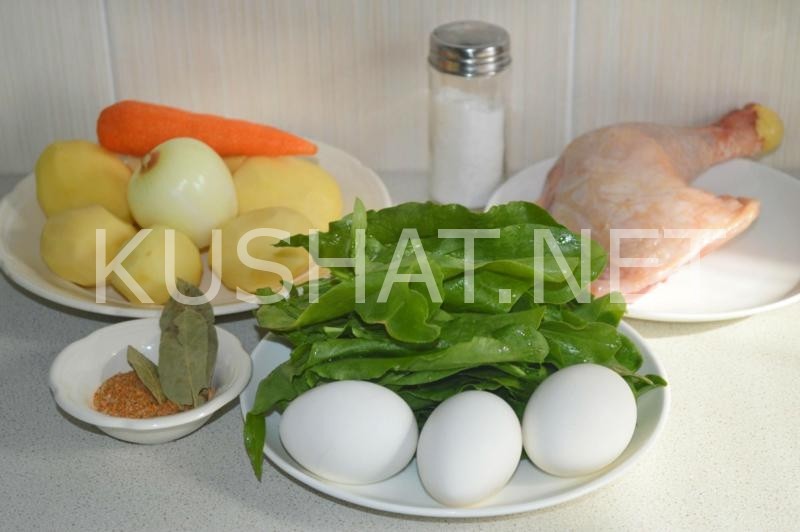 1_зеленый борщ со щавелем и яйцом