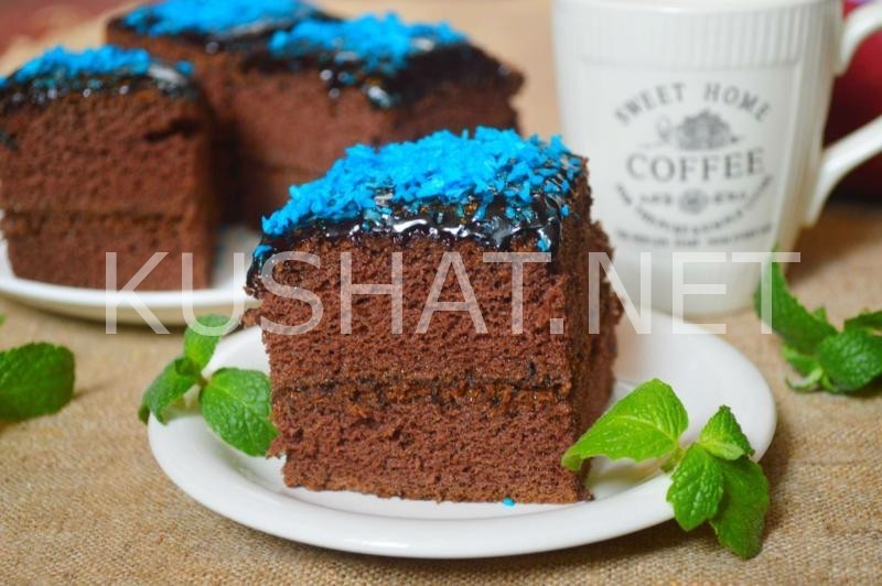 20_шоколадный торт со сгущенкой и глазурью