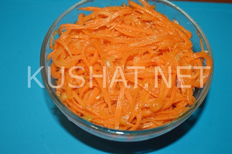 8_слоеный салат с курицей и корейской морковью