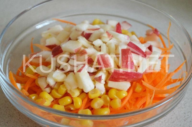 3_салат из моркови с яблоком и кукурузой
