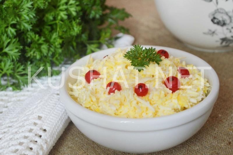 7_еврейский салат с плавленым сыром и яйцами