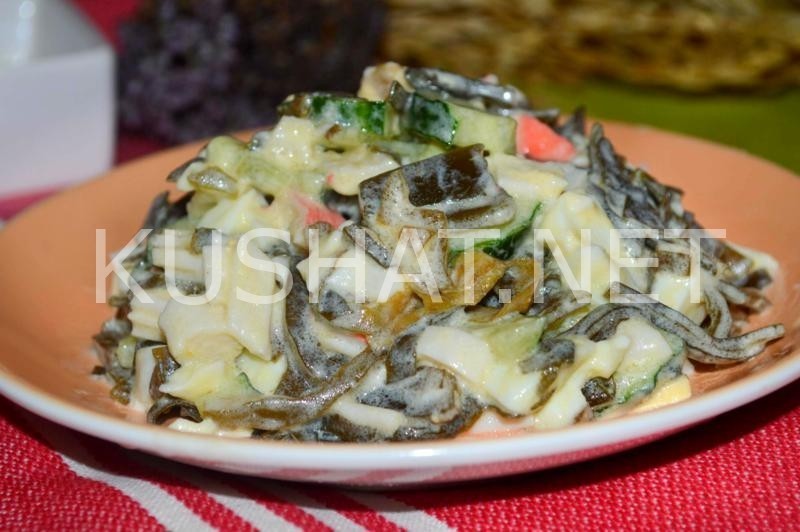 8_салат из морской капусты с крабовыми палочками и яйцом