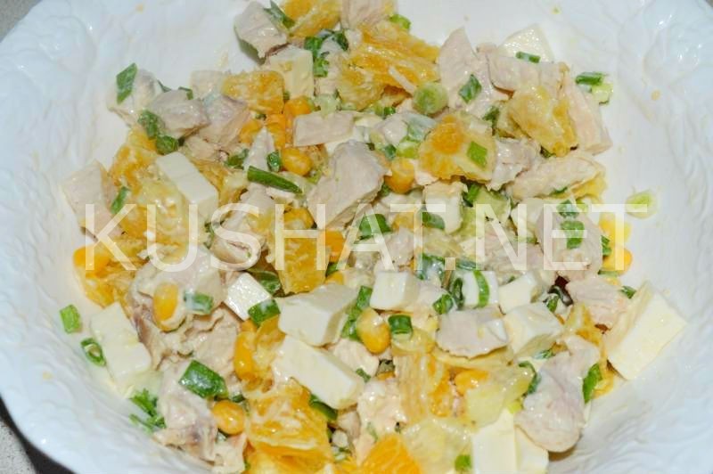 8_салат с курицей, апельсинами и сыром
