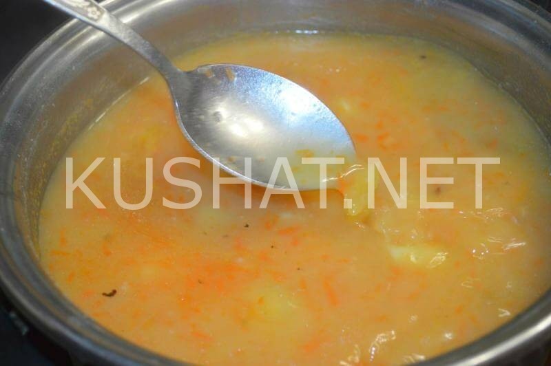 14_гороховый суп с копченостями и сухариками