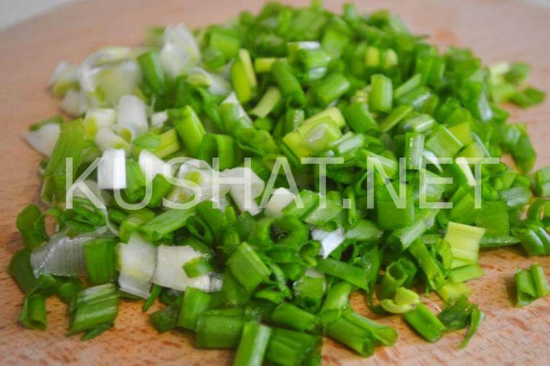 1_салат с ветчиной, горошком и зеленым луком