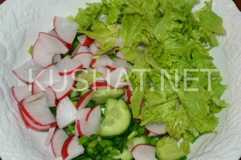 6_салат с редисом, огурцами и кресс-салатом