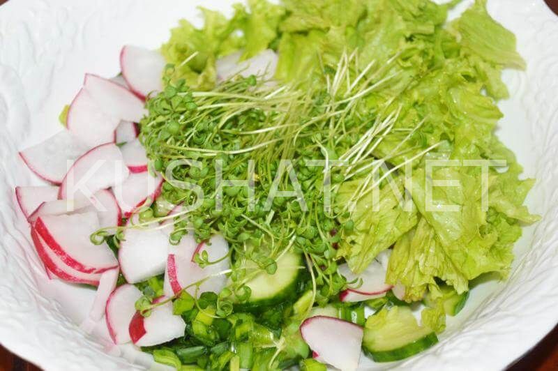 7_салат с редисом, огурцами и кресс-салатом