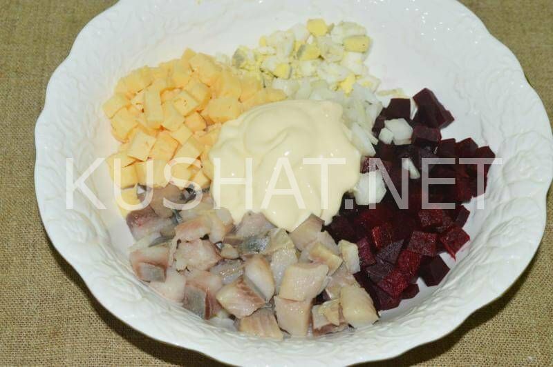 7_салат со свеклой, сельдью и сыром