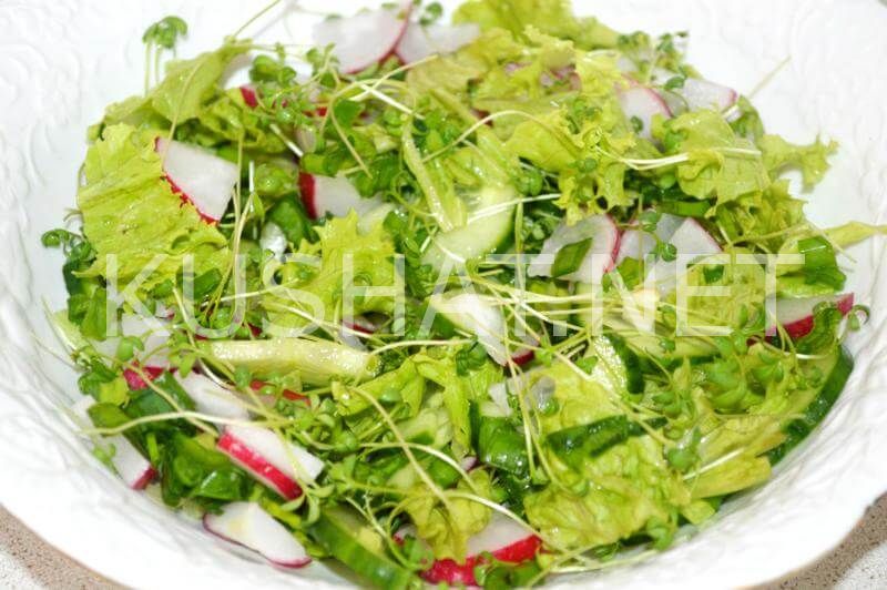 8_салат с редисом, огурцами и кресс-салатом
