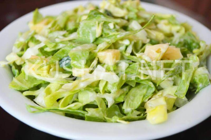 1_салат из молодой капусты с огурцом и сыром