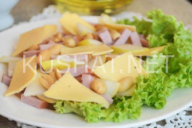 9_салат с грушей, ветчиной и сыром