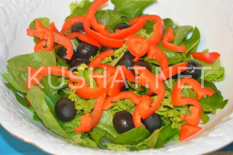 4_салат с помидорами, маслинами и перцем