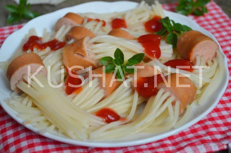 7_спагетти с сосисками