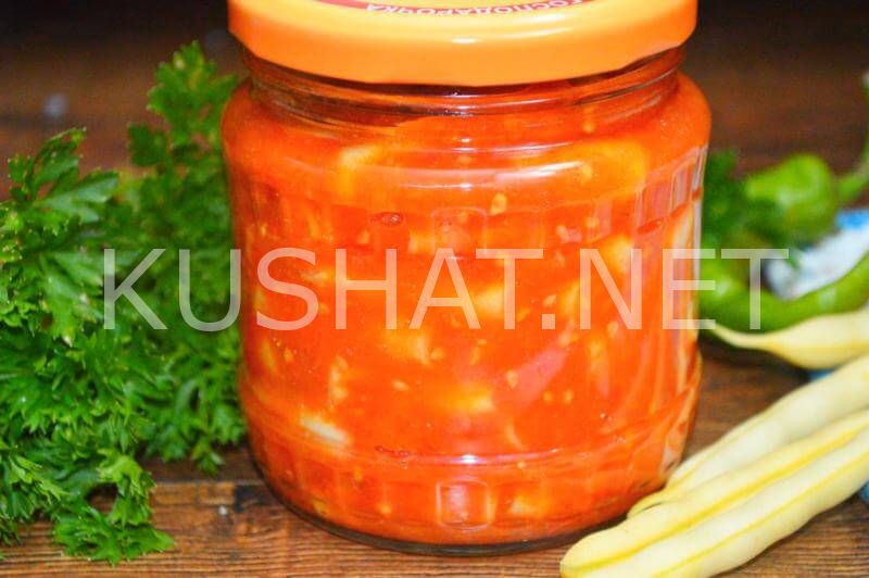 9_спаржевая фасоль в томатном соусе на зиму