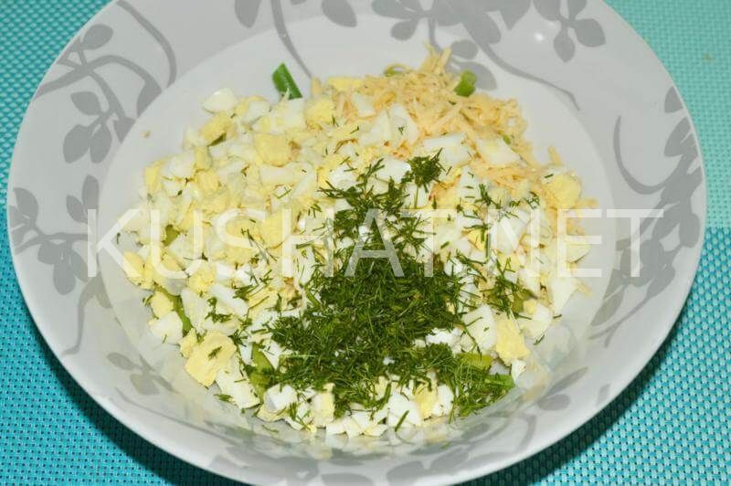 10_салат из стручковой фасоли с яйцом и сыром