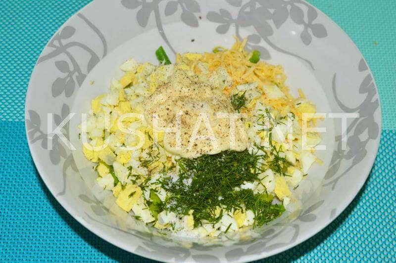 11_салат из стручковой фасоли с яйцом и сыром