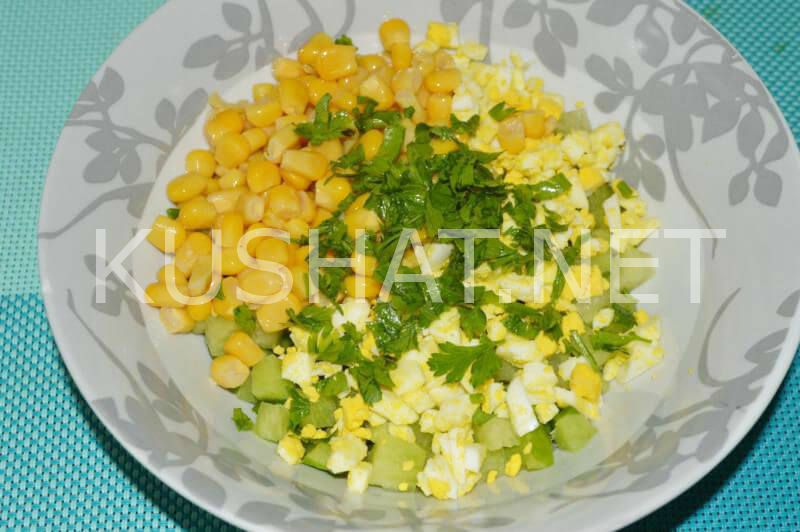 5_салат из зеленой редьки с кукурузой