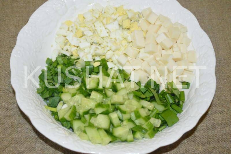 6_салат из черемши с огурцом яйцом и сыром
