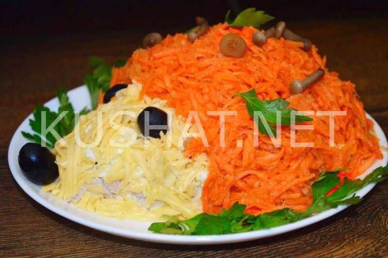 19_салат ежик с корейской морковью