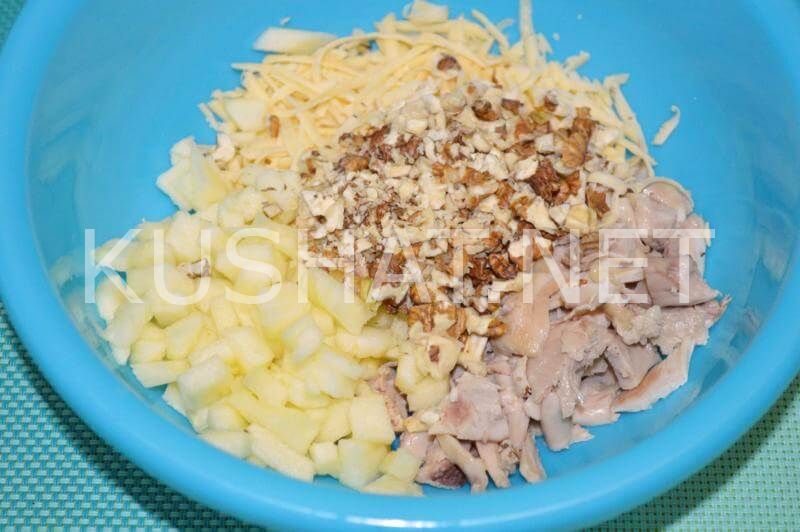 5_салат с курицей, грецкими орехами и сыром