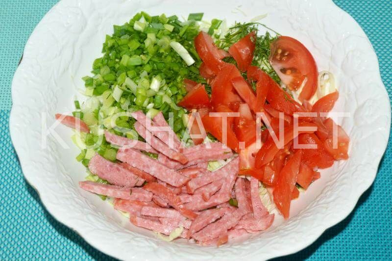 6_салат с капустой и копченой колбасой