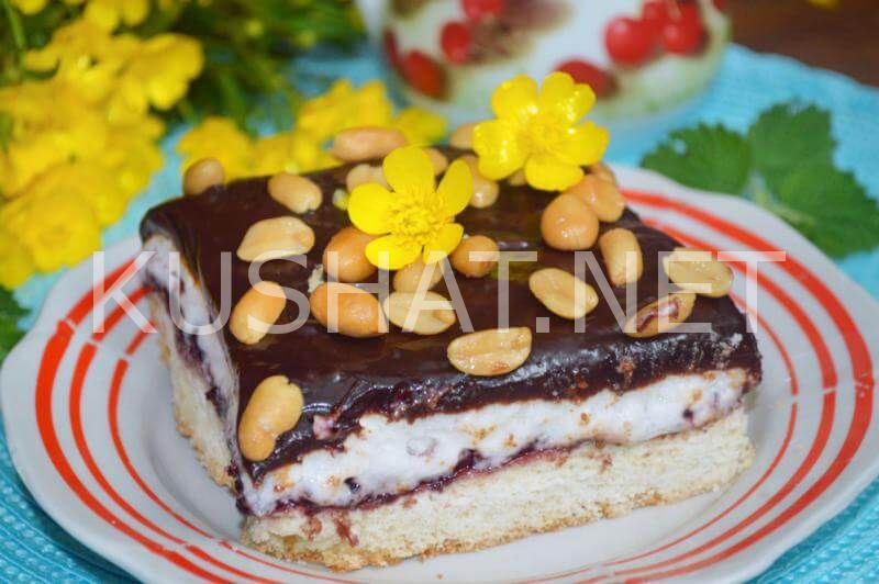 27_песочный пирог с безе и шоколадом