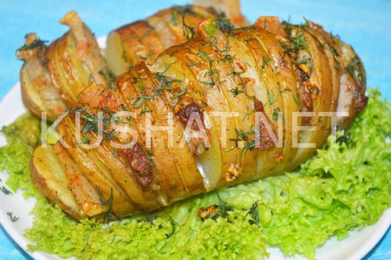 15_картошка-гармошка с салом в духовке