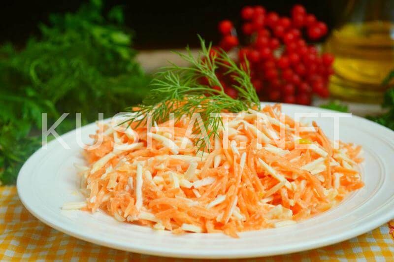 рецепт салата рыжик с морковью сыром чесноком
