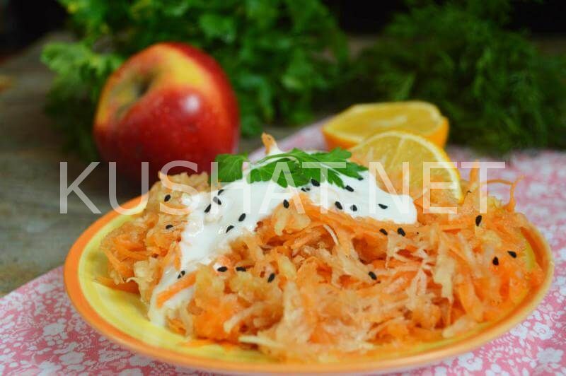 6_салат с топинамбуром, морковью и яблоком
