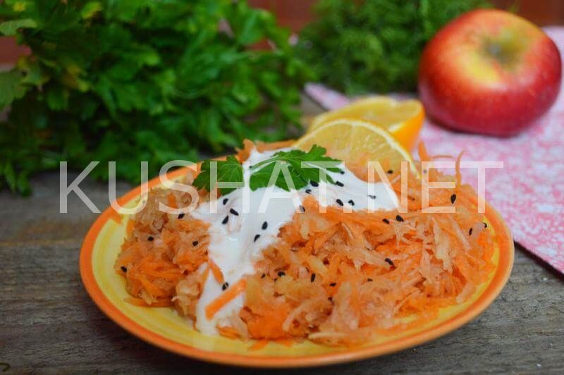 8_салат с топинамбуром, морковью и яблоком