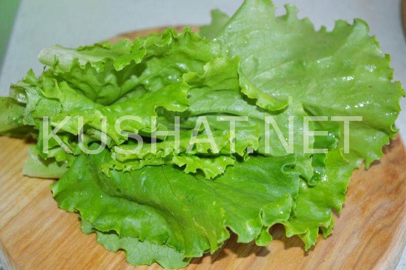 3_салат из красной капусты с салатными листьями