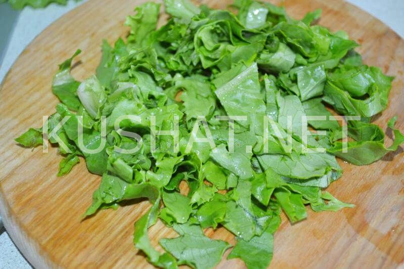 4_салат из красной капусты с салатными листьями