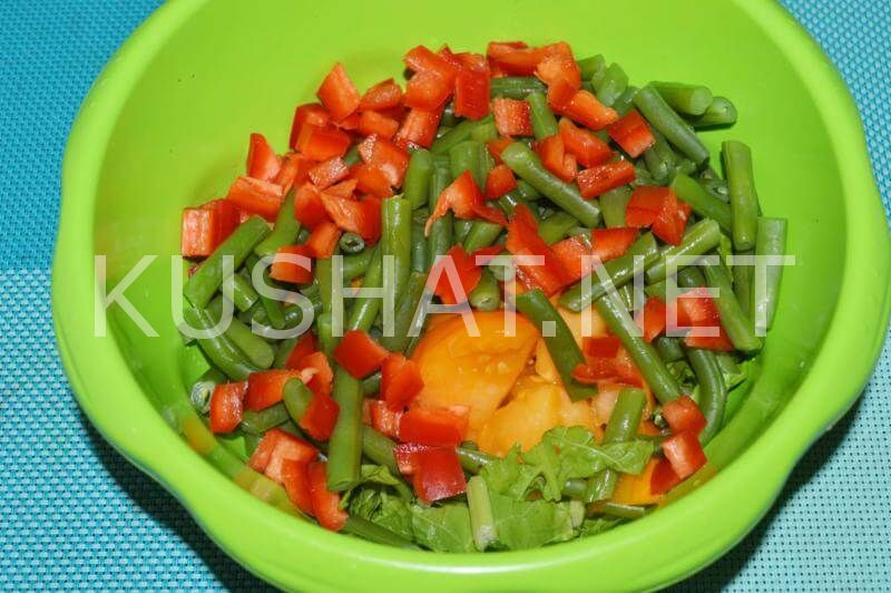 5_салат со стручковой фасолью, помидорами и перцем