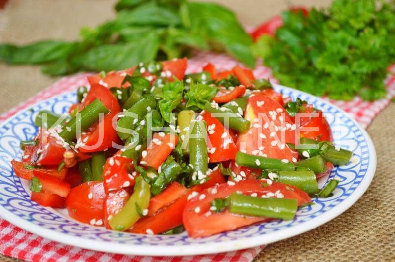 7_салат из стручковой фасоли с перцем и помидорами