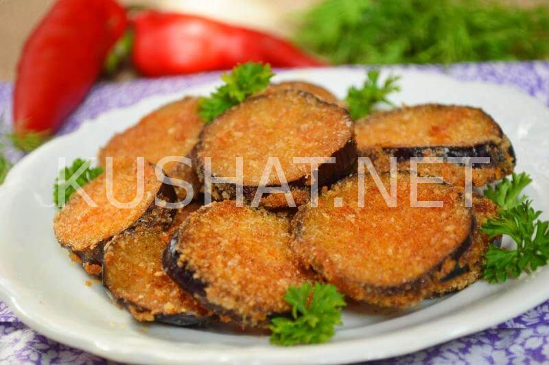 Хрустящие баклажаны в панировке из муки на сковороде – рецепт пошаговый с фото
