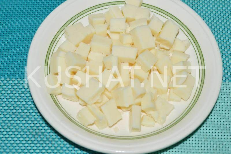 1_салат со стручковой фасолью, сыром и кукурузой