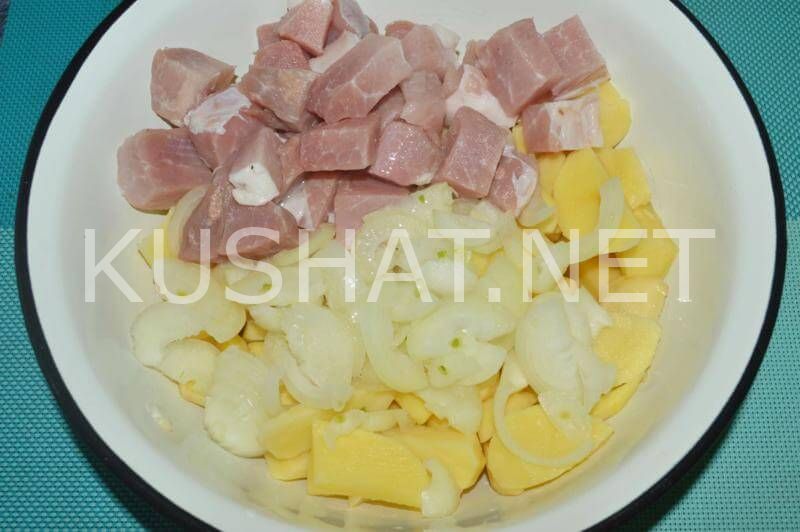 5_картошка с мясом в сметане в духовке