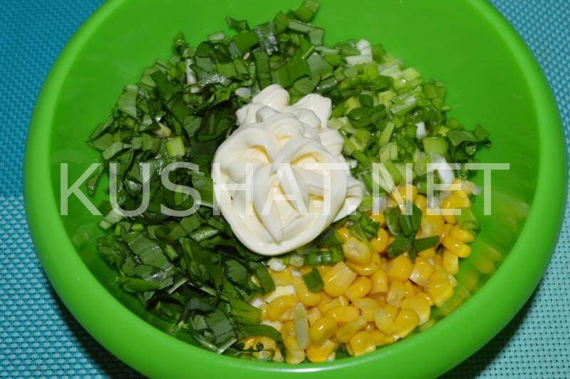 8_салат с черемшой, яйцом и кукурузой
