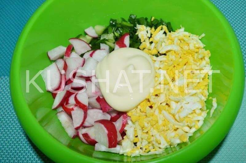 6_салат из редиски с яйцом и зеленым луком