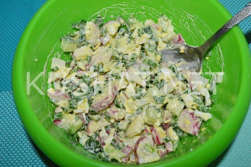 7_салат из редиски с яйцом и зеленым луком