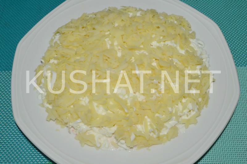 12_слоеный салат с крабовыми палочками и картошкой нежность