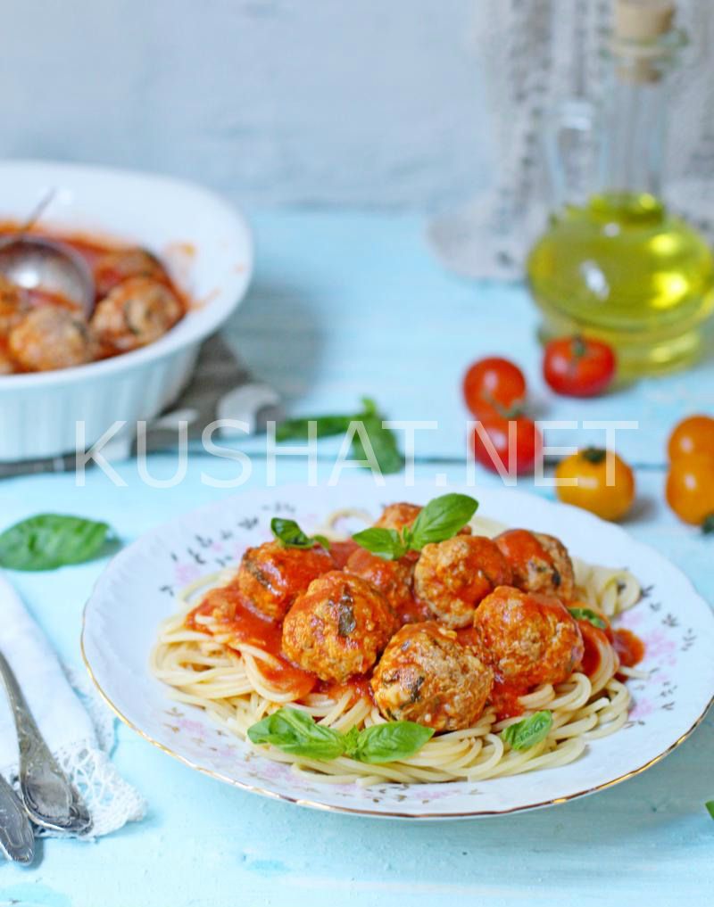 4_спагетти с фрикадельками в томатном соусе